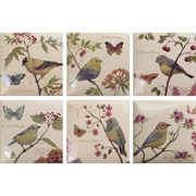 Панно Amadis Fine Tiles Botanic Bird Decors 6pz