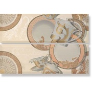 Декор Ape ceramica Groove Set (2) Delpha Naranja/Marron (отпуск.компл. 2 шт)