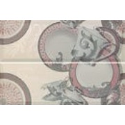 Декор Ape ceramica Groove Set (2) Delpha Rosa/Gris (отпуск.компл. 2 шт)