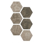Напольная плитка Argenta Hexagon Patchword Cold