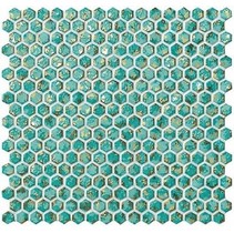 Atlas Concorde Dwell Turquoise Hexagon Gold