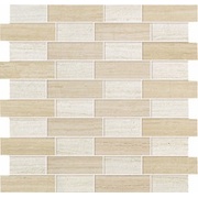 Мозаика Atlas Concorde Sunrock Travertino Almond + White Mosaico Fabric