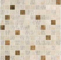 Atlas Concorde Sunrock Jerusalem Ivory Mosaico Gold