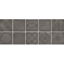 Aurelia Ceramiche Vintage Decoro MIX Antracite