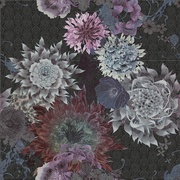Панно Azulejos alcor Siena Dec Flower Oro Siena Negro