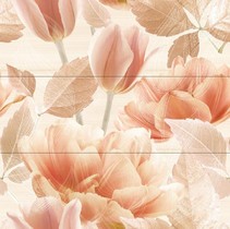 Azulejos alcor Berna Tulipan 3 Berna Crema (из 3х плиток)