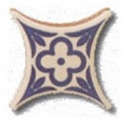 Вставка Azulejos Borja Rusticos Taco Estrella Azul