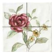 Панно Bayker Memorie Jardin Rosa Bianco (4 шт)