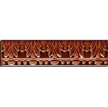 Cas Ceramica Tira Moldura Relieve Marron