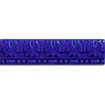 Cas Ceramica Tira Moldura Relieve Azul