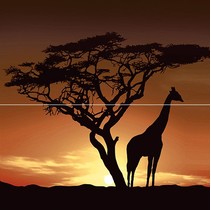 Ceramica Classic Africa Africa Панно P2-1D210 40х40 (из 2 плиток)