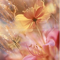Ceramica Classic Flowers Flowers Панно P2-1D205 40х40 (из 2 плиток)