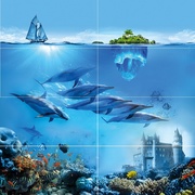 Панно Ceramica Classic Ocean Deep Ocean Deep Панно P8D302 80х80 (из 8 плиток)