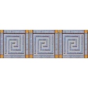Вставка Ceramica Classic Петра Комплект стеклянных вставок (3шт/компл.) бежевый