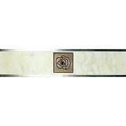 Бордюр Ceramica Colli Olimpia 2782 List. Rose Trav/Noce