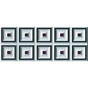 Бордюр Cerasarda Parentesi Quadra Fascia Cornice Grafite