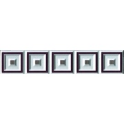 Бордюр Cerasarda Parentesi Quadra List. Cornice Mosto