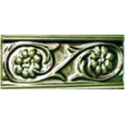 Бордюр Cevica Metro Petalos Verde Vic