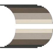 Декор Coem Tinte Unite Xs Degrade Semitondo Sx-dx Warm