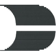Декор Coem Tinte Unite Xs Semitondo Sx-dx 07 Cold Black
