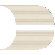 Декор Coem Tinte Unite Xs Semitondo Sx-dx 11 Warm White