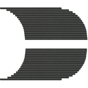 Декор Coem Tinte Unite Xs Semitondo Sx-dx 17 Warm Black