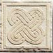 Декор Coem Travertino Romano Al Contro Intreccio Tozzetto White