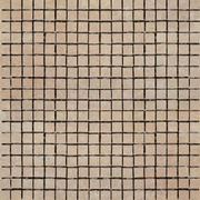 Декор Coem Travertino Romano Al Verso Mosaico Walnut 1,5x1,5