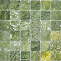 Colori Viva Natural Stone CV20002 Mos.Polished Verde Jade 5x5