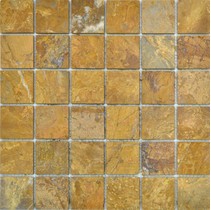 Colori Viva Natural Stone CV20014 Mos.Polished Golden Travertin 5x5