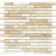 Мозаика Colori Viva Natural Stone CV20083 Strips Mix.Polished Light Emperador+Crema Marfil