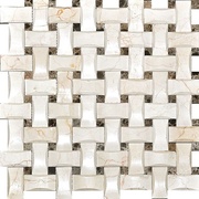 Мозаика Colori Viva Natural Stone CV20093 Mos.Polished (Плетёнка) Cream Marfil+Dark Emperador