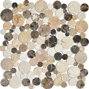 Мозаика Colori Viva Natural Stone CV20098 Mos.Polished Light Emperador + Cream Marfil+Dark Emperador