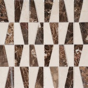 Мозаика Colori Viva Natural Stone CV20138 Mos.Mix.Polished Spainish (Геометрическая)Crema Marfil/Dark Emperador