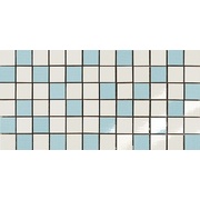 Мозаика Dado Ceramica Alterego Mosaico Platino Bianco-Celeste