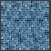 Декор Del Conca Corti Di Canepa Glamour мозаика на сетке 1,5х1,5 Blu