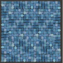 Del Conca Corti Di Canepa Glamour мозаика на сетке 1,5х1,5 Blu