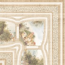 Europa Ceramica Travertino Pueblo Esquina Travertino