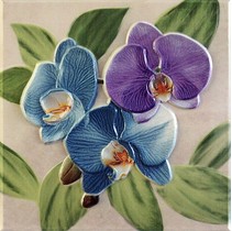 Fabresa Orquideas Placa Decor Malva