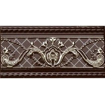 Fabresa Paisley Border Chocolate