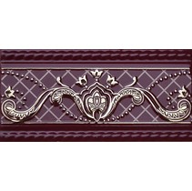 Fabresa Paisley Border Rojo Burdeos