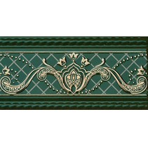 Fabresa Paisley Border Verde Botella