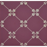Декор Fabresa Paisley Net Decor Rojo Burdeos