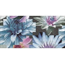 Fanal Mosaico Decor Blanco Flor-1