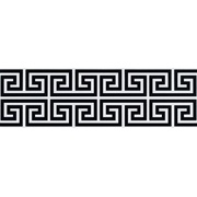 Бордюр Fap Ceramiche Infinita Greca Bianco Nero RT