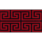 Декор Fap Ceramiche Infinita Greca Nera/Rosso RT