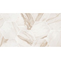 Flaviker PI.SA Supreme Calacata Mosaico Hexagon Rett.