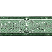 Бордюр Global Tile Barcelona GT-BAR-L-90/250/GR Зеленый широкий