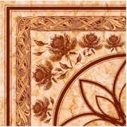 Напольная плитка Golden Tile Каменный цветок Бежевый декор