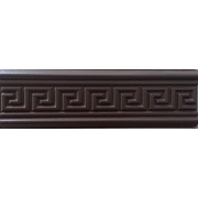 Бордюр Golden Tile Вельвет Меандр коричневый